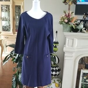Lilly Pulitzer Deep Blue Long Sleeve Dress